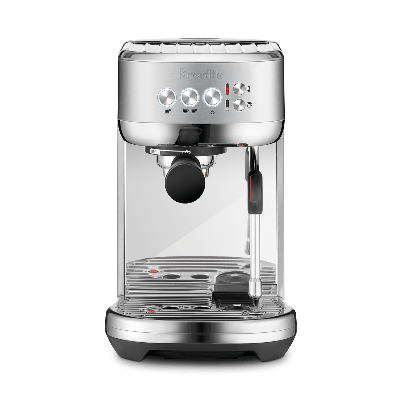 Stainless steel Breville the Bambino Plus BES500 espresso machine