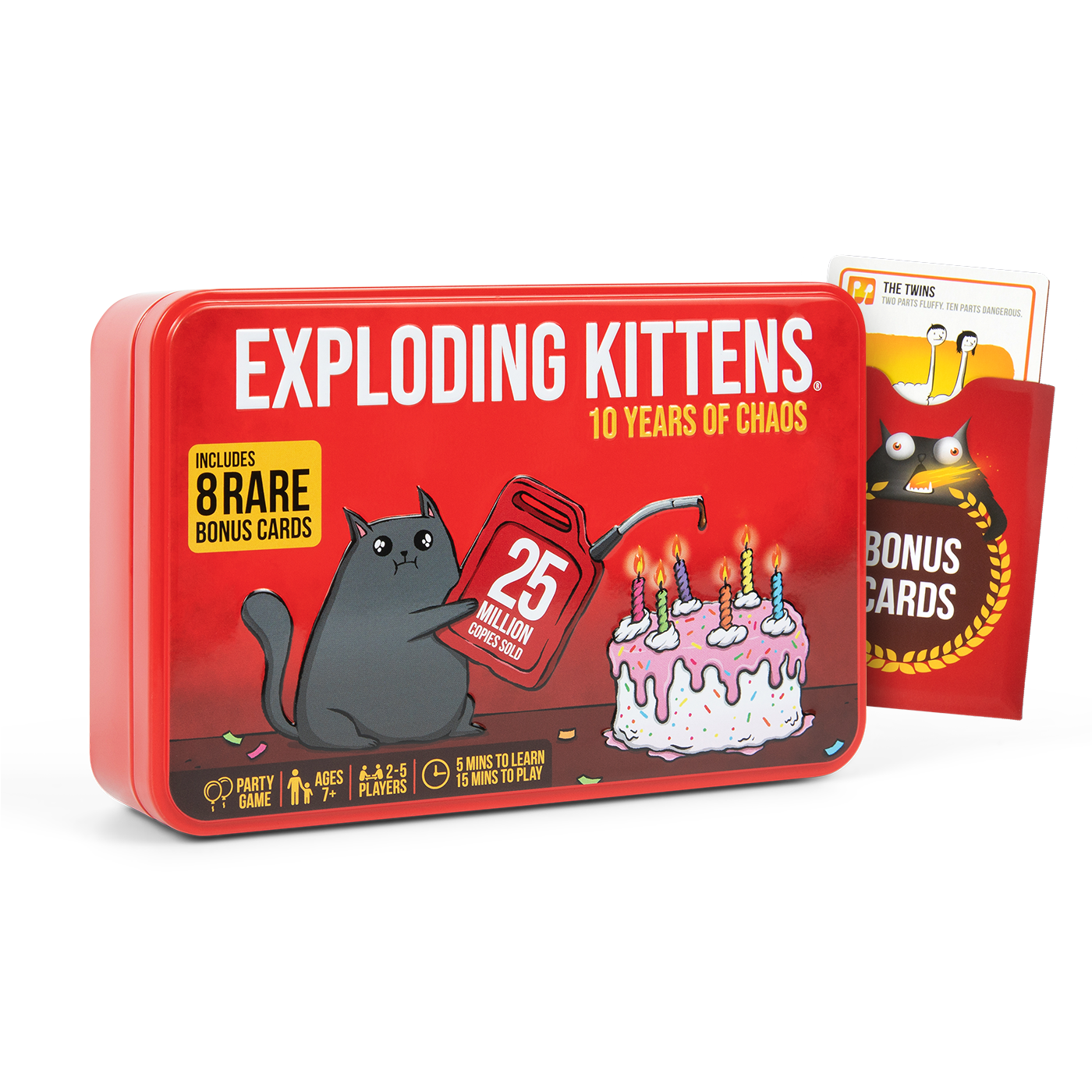 Exploding Kittens Original Edition 10th Anniversary tin