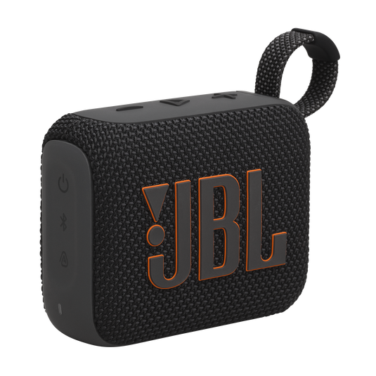 Black JBL Go 4 compact Bluetooth speaker