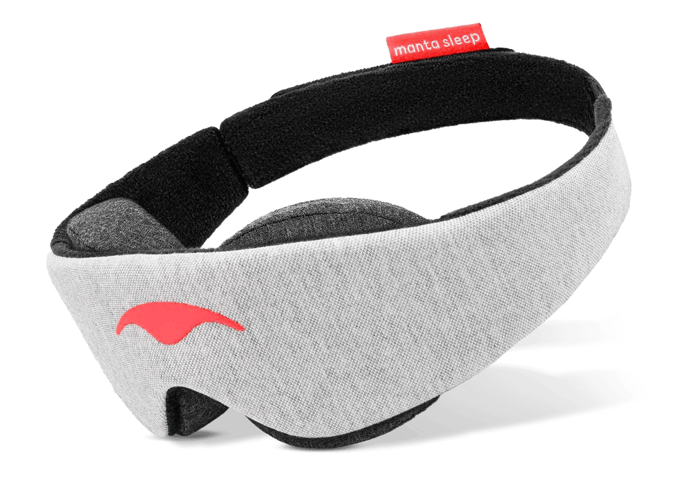 Grey Manta Sleep Mask with adjustable eye cups